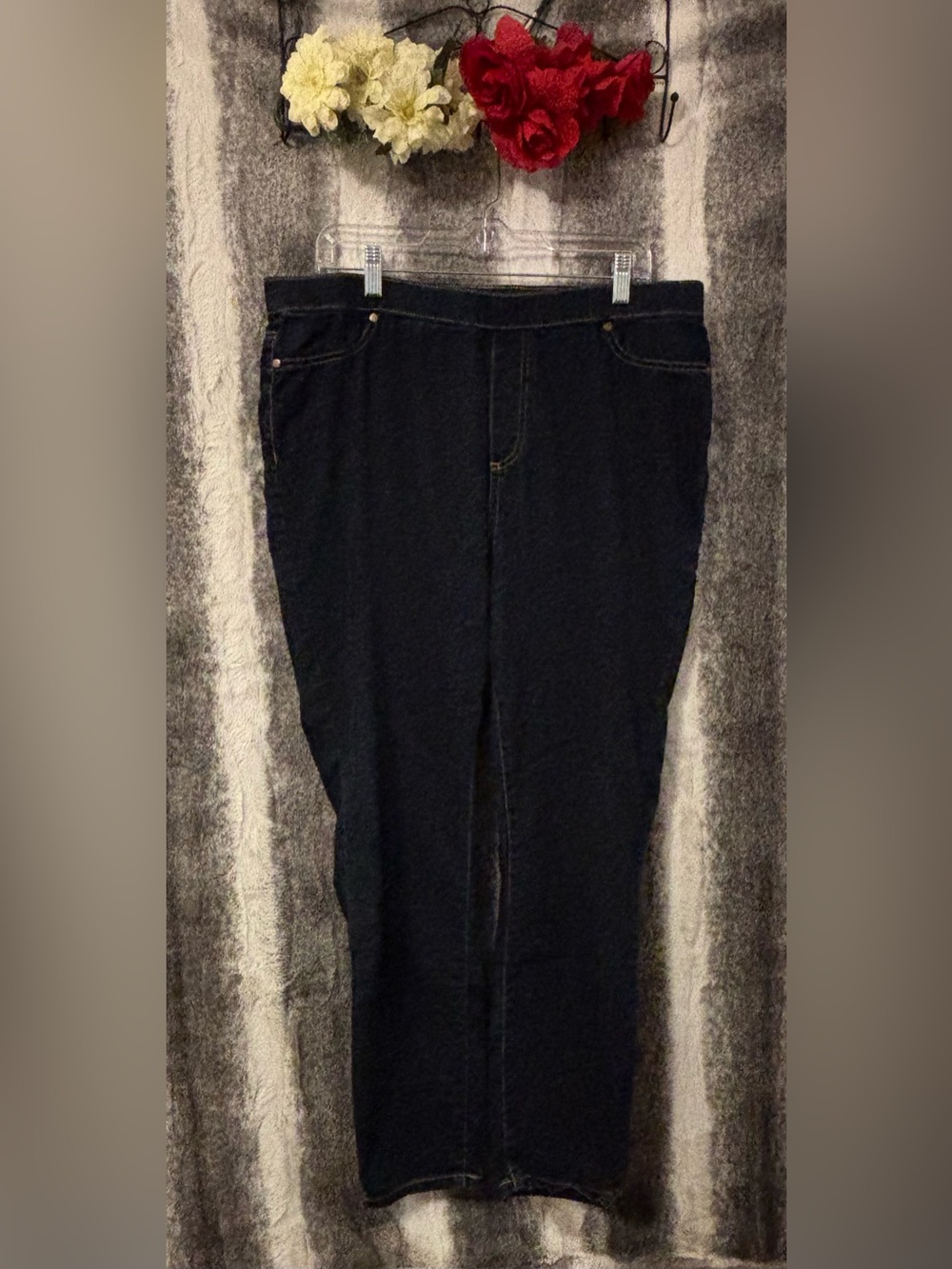 Simply Vera Vera Wang Blue Stretch Jeggings size XL (16-18)